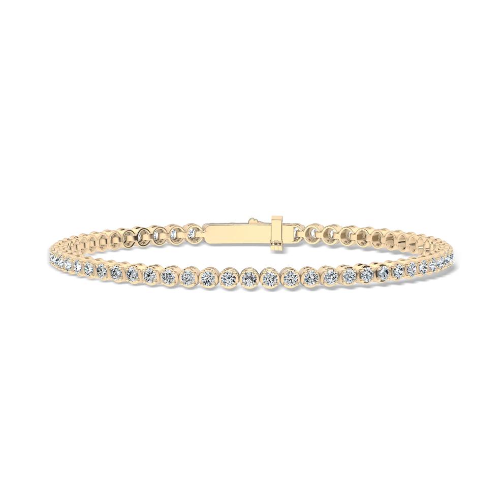 Diamond Tennis Bracelet in 10K Yellow Gold, 7" (3 ct. tw.) – Image 1 of 2