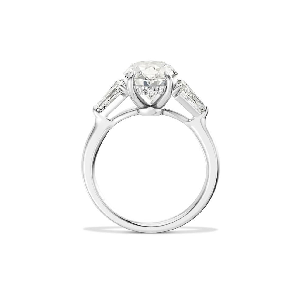 Neve Lab Grown Diamond Oval Engagement Ring in 14K White Gold (3 3/4 ct. tw.) – Image 2 of 4