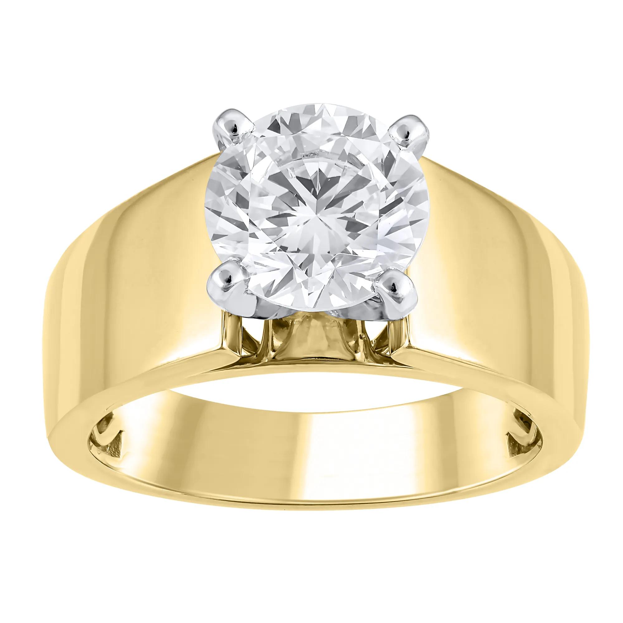 Wide Cathedral Semi-Mount Engagement Ring in 14K Gold, 7.8MM (Setting Only)