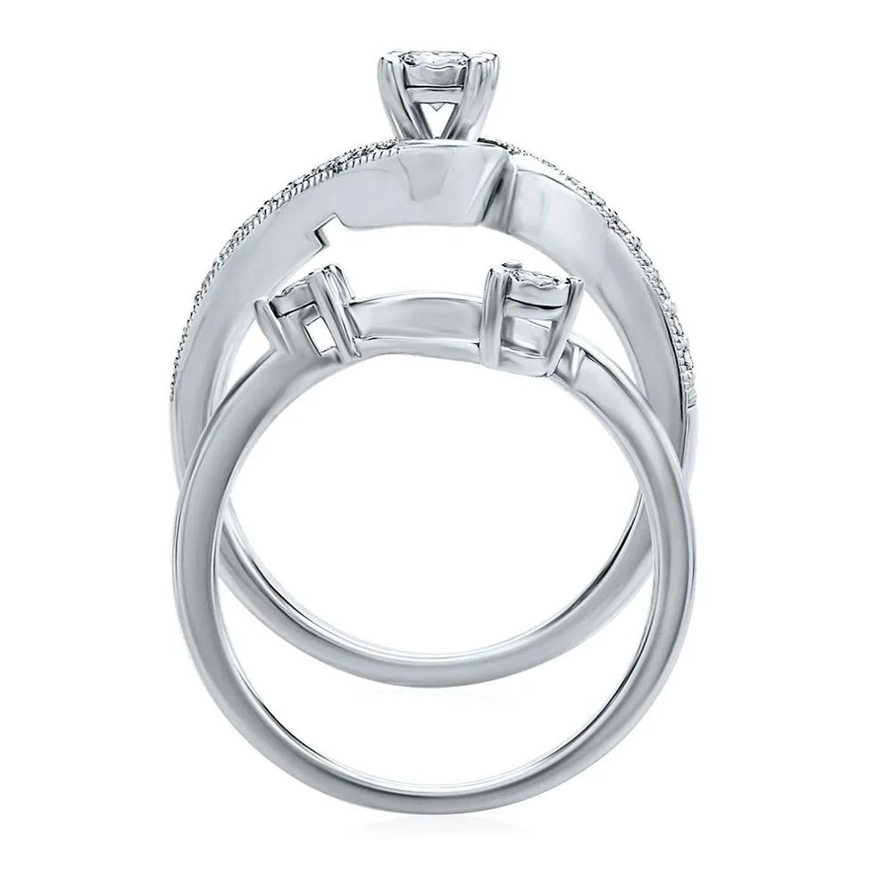 3/8 ct. tw. Diamond Engagement Ring Set in 10K White Gold – Image 2 of 6