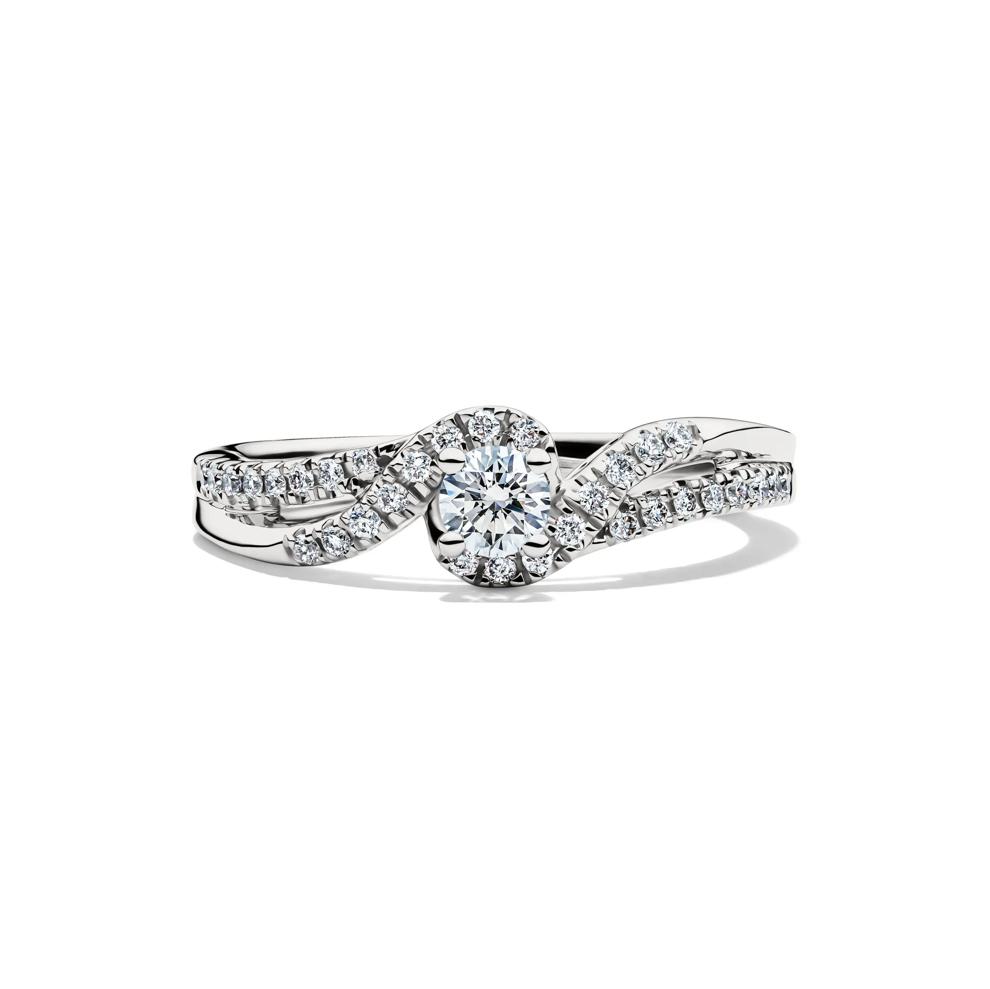 Lab Grown Diamond Promise Ring in Sterling Silver (3/8 ct. tw.) – Image 1 of 4