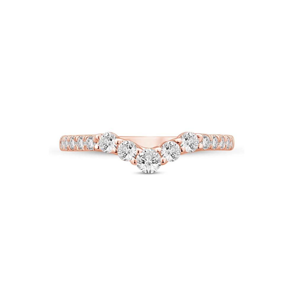 Lab Grown Diamond Contour Band in 14K Rose Gold (1/2 ct. tw.) – Image 1 of 3