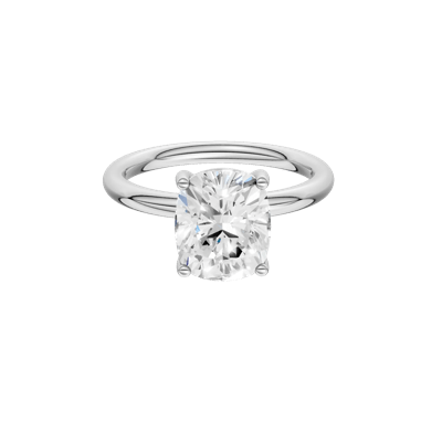 Lab Grown Diamond Elongated Cushion Solitaire Engagement Ring