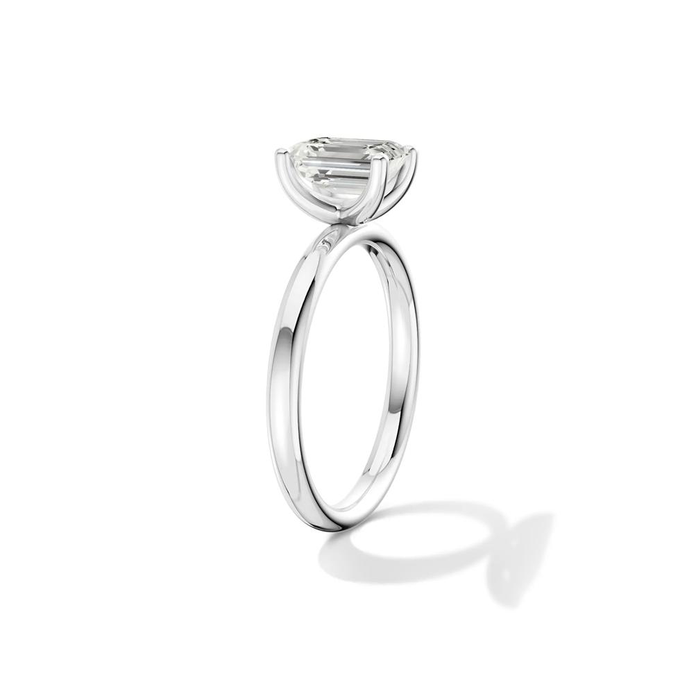 Diamond Emerald-Cut Solitaire Engagement Ring in Platinum (1 ct.) – Image 3 of 4