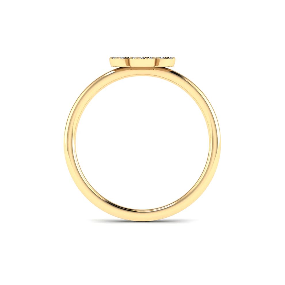 Diamond Clover Ring in 10K Yellow Gold (1/10 ct. tw.) – Image 2 of 4