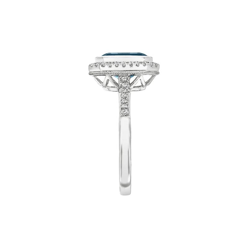 Lab-Created Alexandrite and Lab-Created Diamond Ring in 10K White Gold &#40;1/5 ct. tw.&#41; – Image 3 of 3