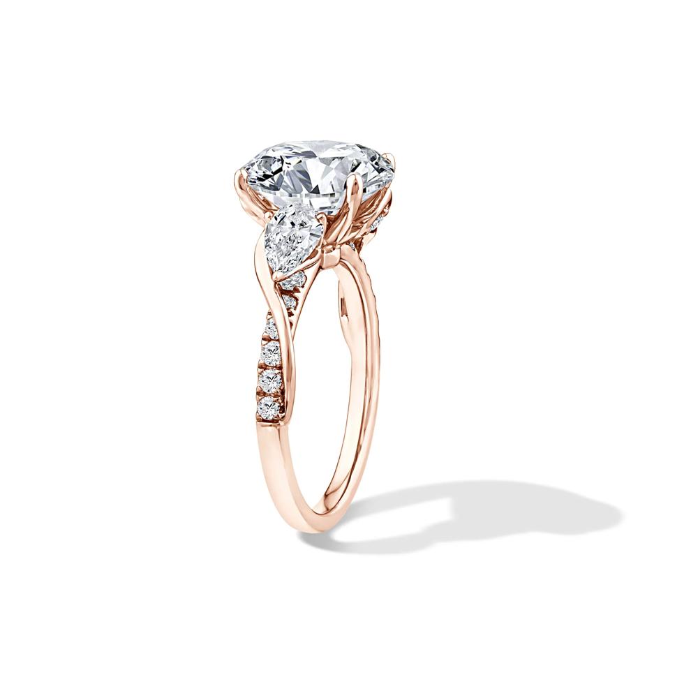 Lab Grown Diamond Oval Engagement Ring in 18K Rose Gold (3 7/8 ct. tw.) – Image 3 of 4