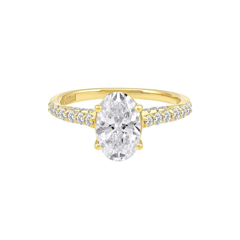 Daphne Lab Grown Diamond Engagement Ring in 18K Yellow Gold &#40;2 1/2 ct. tw.&#41; – Image 1 of 5