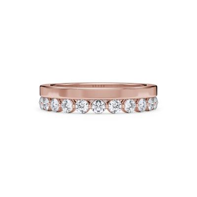 Diamond Shared Prong Stack Eternity Band in 14K Rose Gold (1 ct. tw.)
