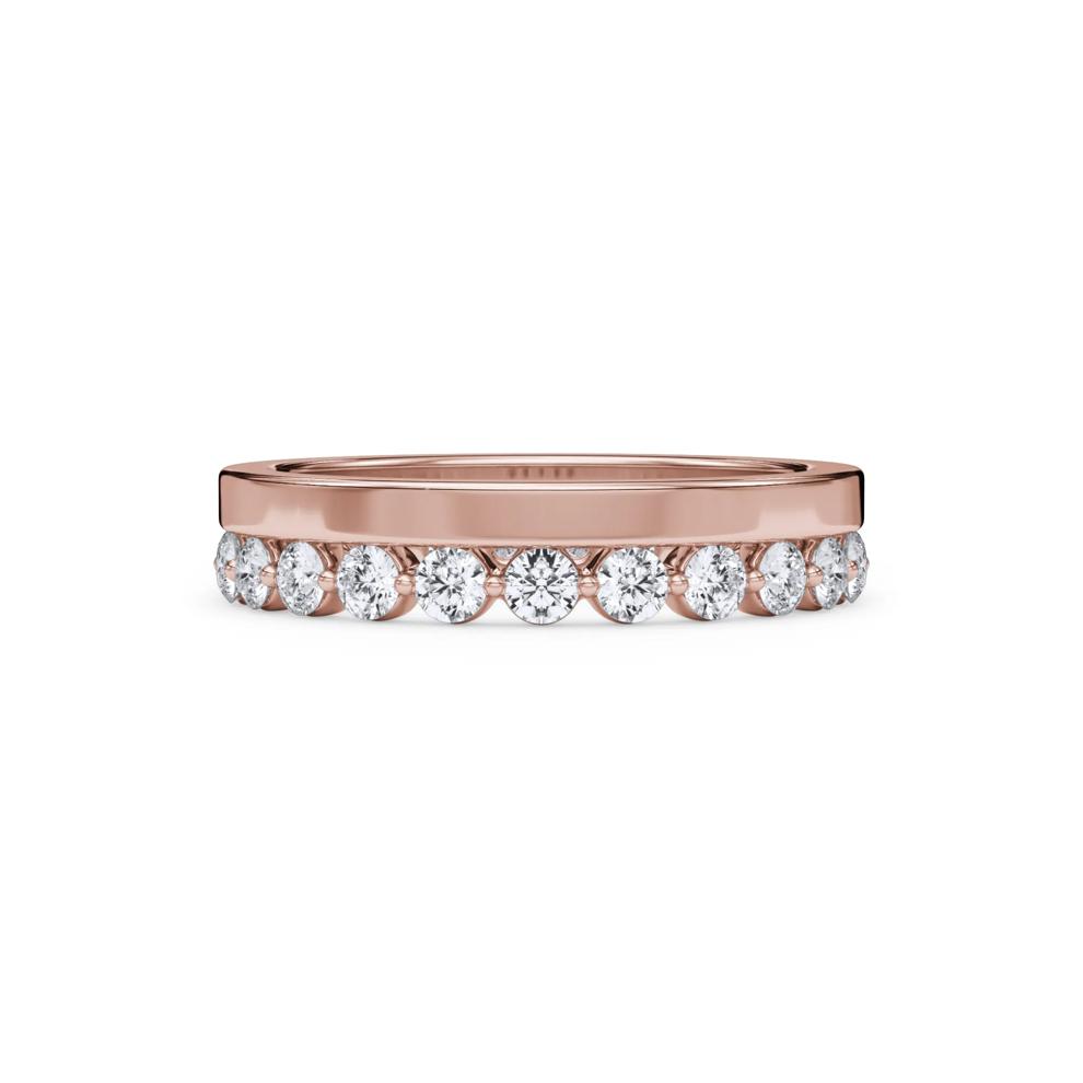 Diamond Shared Prong Stack Eternity Band in 14K Rose Gold (1 ct. tw.) – Image 1 of 4