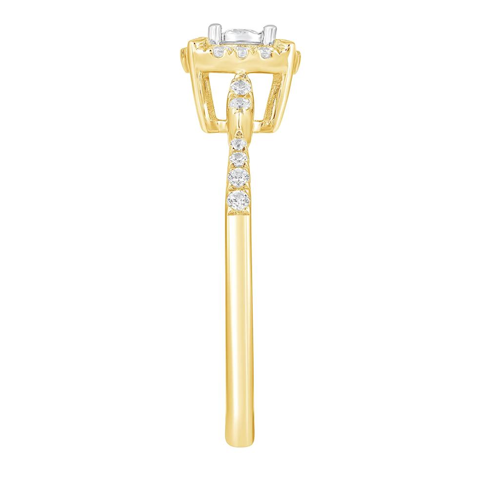 Diamond Promise Ring in 10K Yellow Gold (1/4 ct. tw.)  – Image 3 of 3