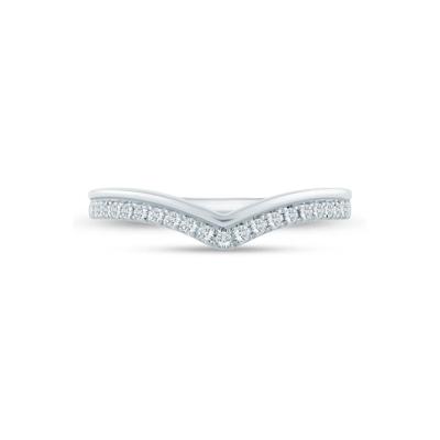 Lab Grown Diamond Contour Band in 14K Gold (1/7 ct. tw.)