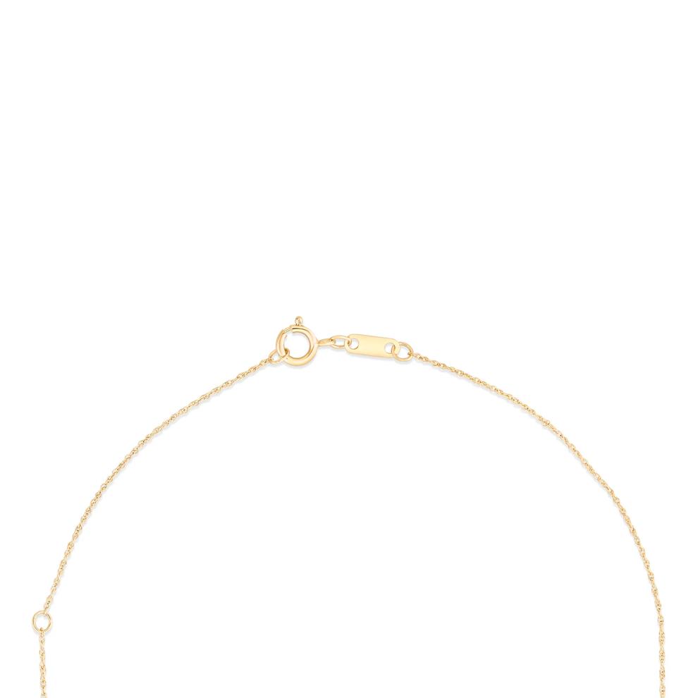 Citrine &amp; Lab-Created White Sapphire Pendant Necklace in 10K Yellow Gold – Image 2 of 4