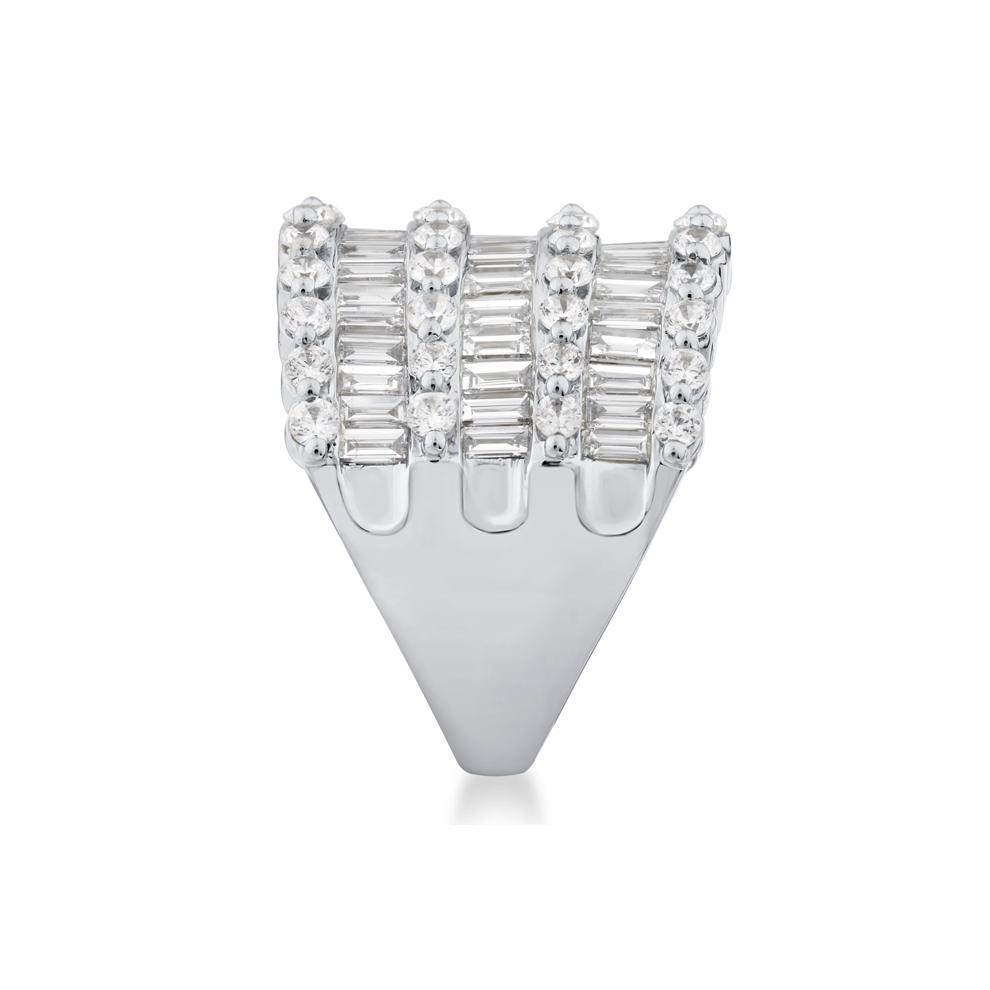 Lab Grown Diamond Multi-Row Anniversary Band in 10K White Gold (3 ct. tw.)  – Image 3 of 3