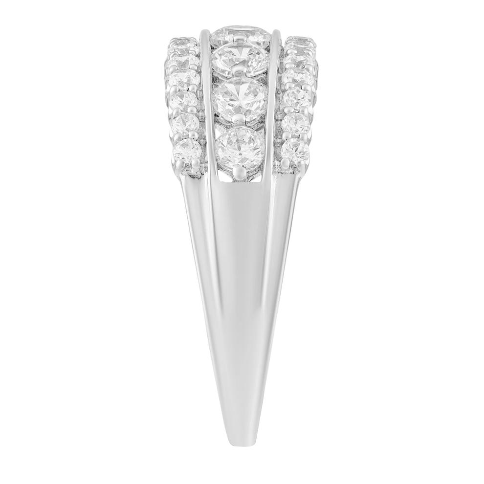 Diamond Multi-Row Wedding Band in 10K White Gold (1 ct. tw.) – Image 3 of 3