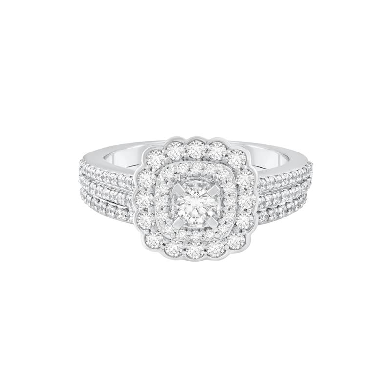 Diamond Engagement Ring Set in 14K White Gold &#40;1 ct. tw.&#41; – Image 1 of 3