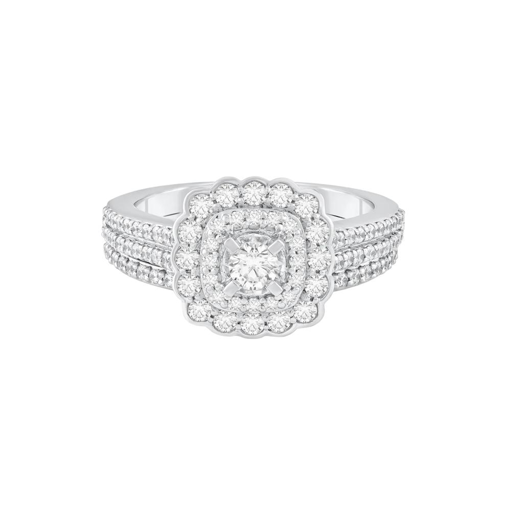 Diamond Engagement Ring Set in 14K White Gold (1 ct. tw.) – Image 1 of 3