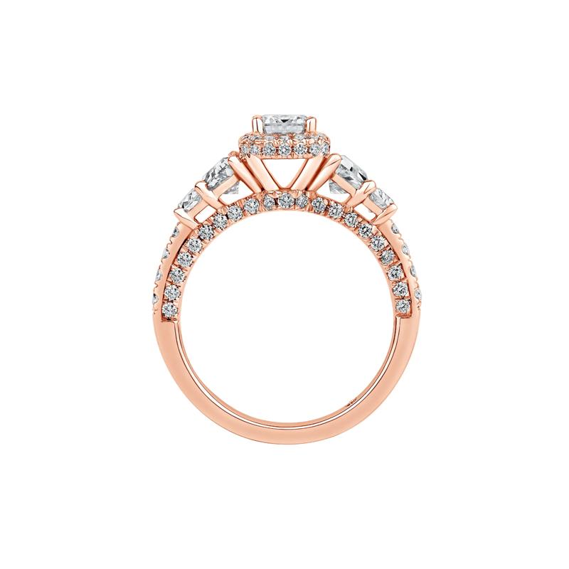 Hailey Lab Grown Diamond Engagement Ring in 14K Rose Gold &#40;3 ct. tw.&#41; – Image 2 of 4