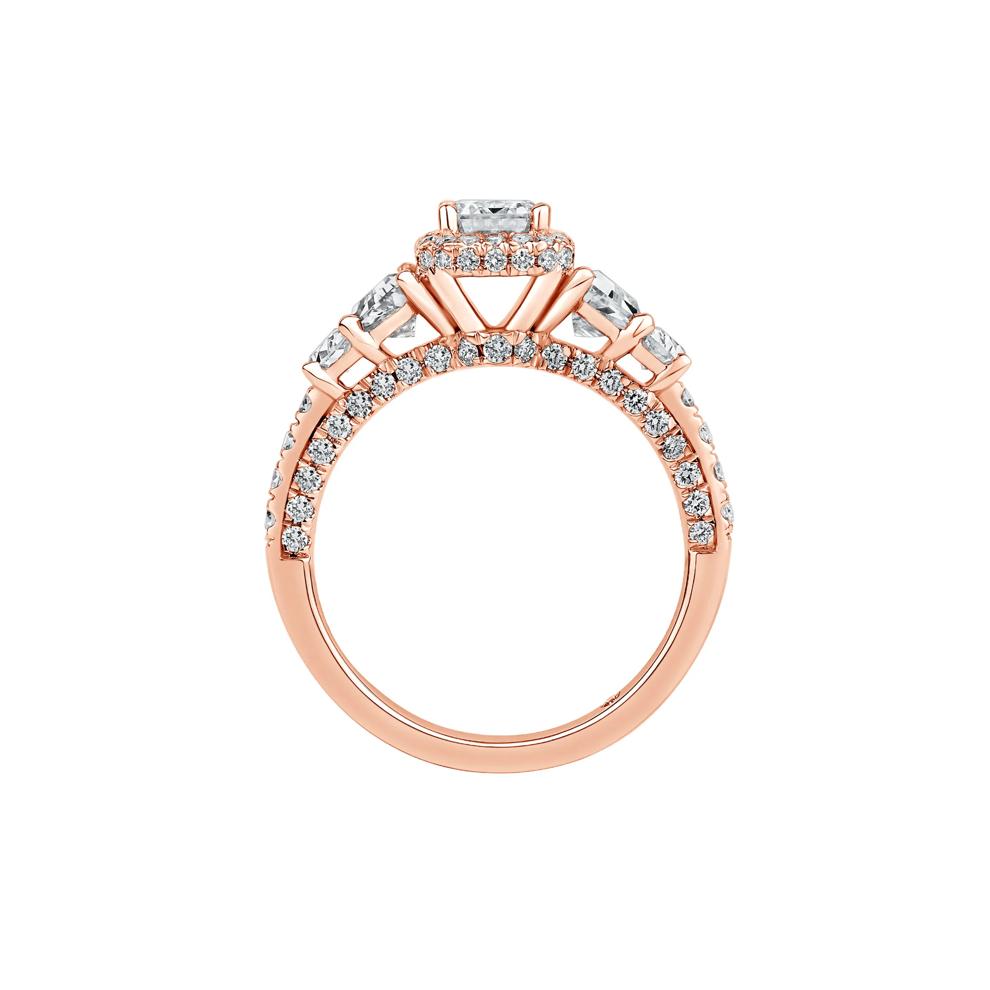 Hailey Lab Grown Diamond Engagement Ring in 14K Rose Gold (3 ct. tw.) – Image 2 of 4