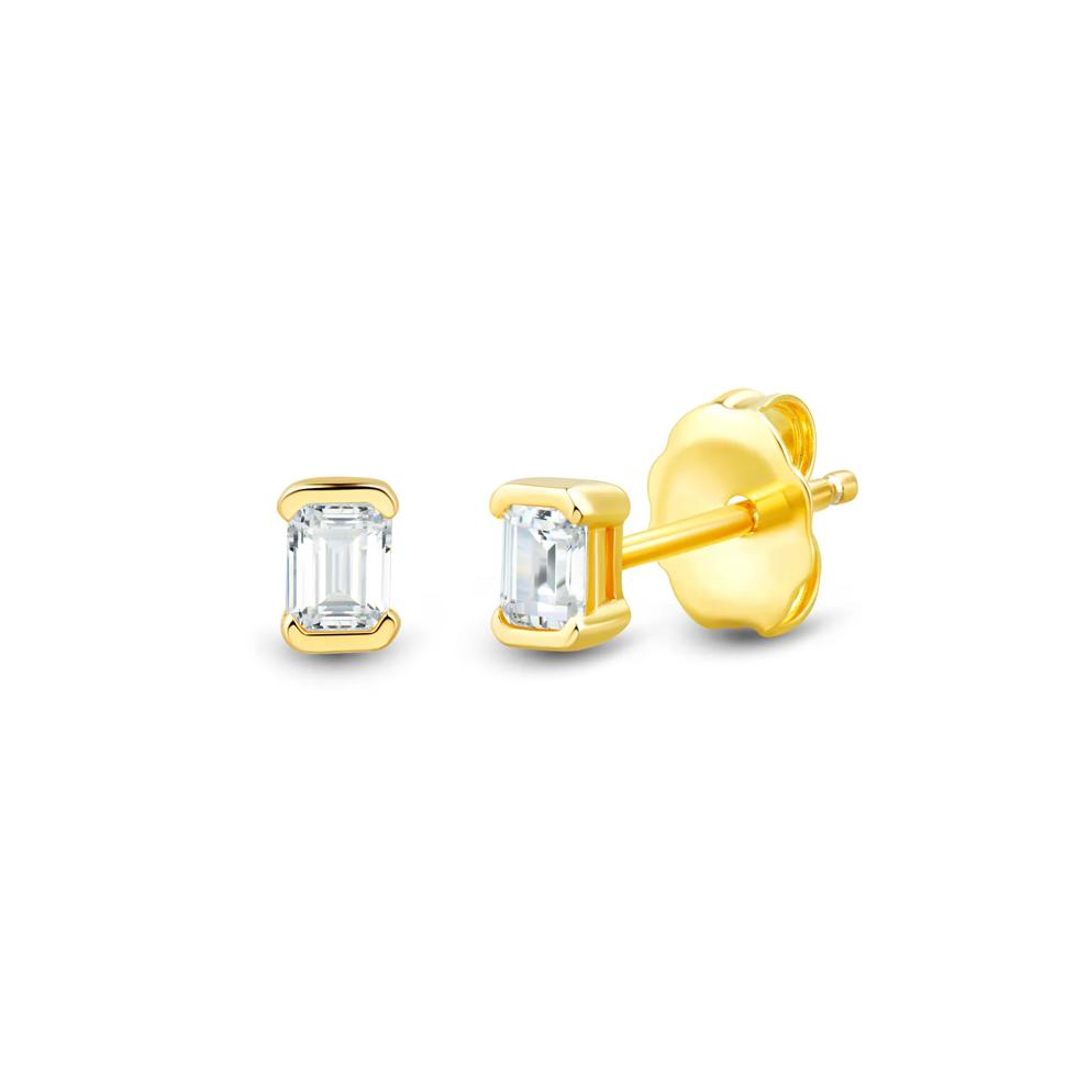 Lab Grown Diamond Emerald-Cut Earring and Pendant Boxed Set in Vermeil (1/2 ct. tw.) – Image 7 of 8