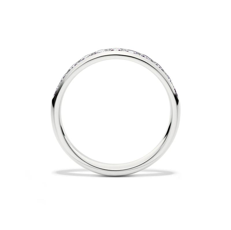 Comfort Fit Channel-Set Diamond Anniversary Band in 14K White Gold &#40;1/2 ct. tw.&#41; – Image 2 of 4