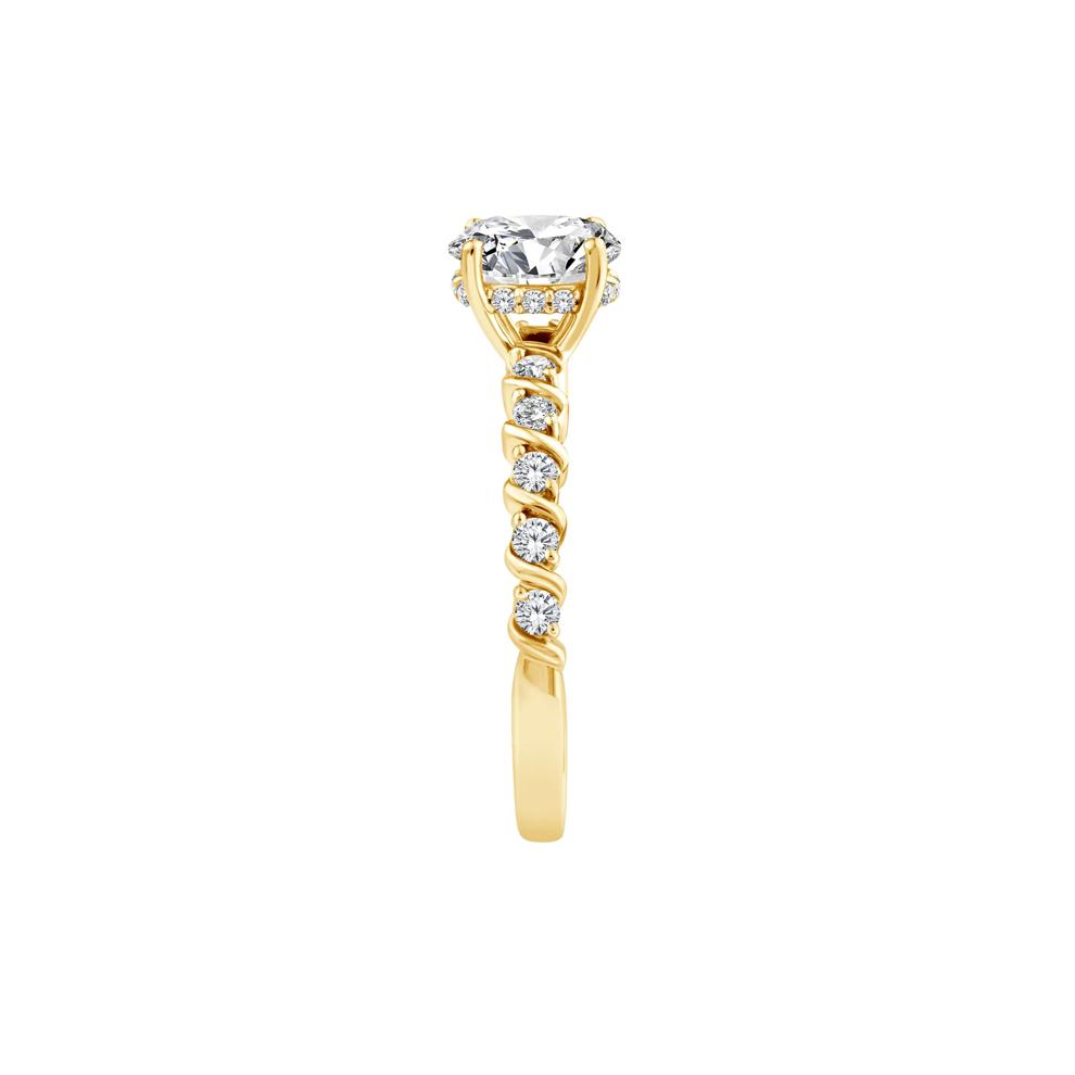 Lab Grown Oval Diamond Engagement Ring in 10K Yellow Gold (1 ct. tw.) – Image 3 of 3