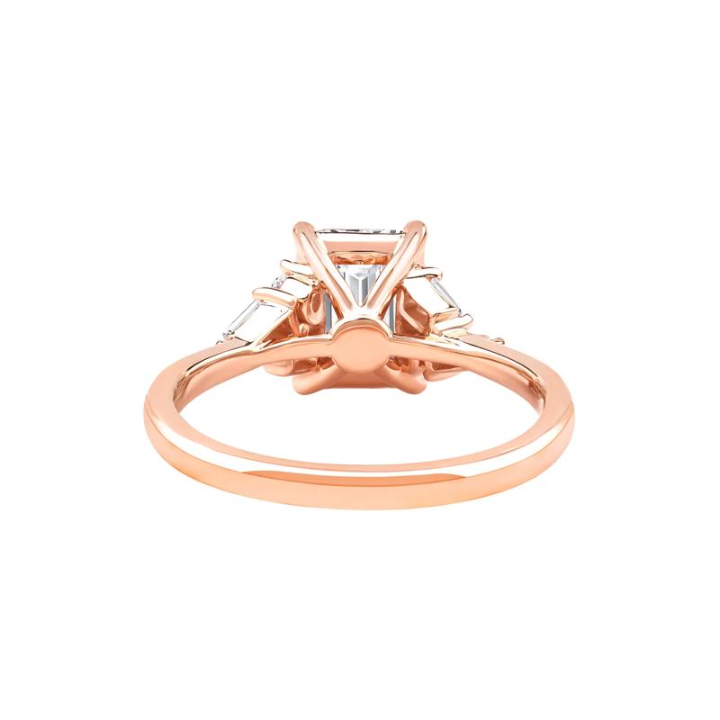 Lyla Lab Grown Diamond Emerald-Cut Engagement Ring in 14K Rose Gold &#40;2 1/4 ct. tw.&#41; – Image 4 of 5