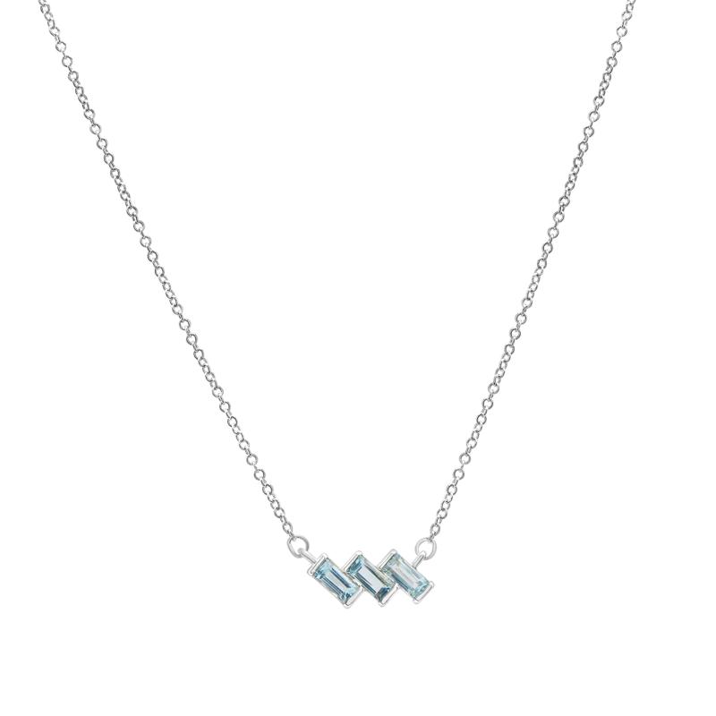 Sky Blue Topaz Pendant &amp; Earring Set in Sterling Silver – Image 2 of 6