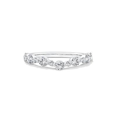 Lab Grown Diamond Contour Band in 14K White Gold (3/4 ct. tw.)