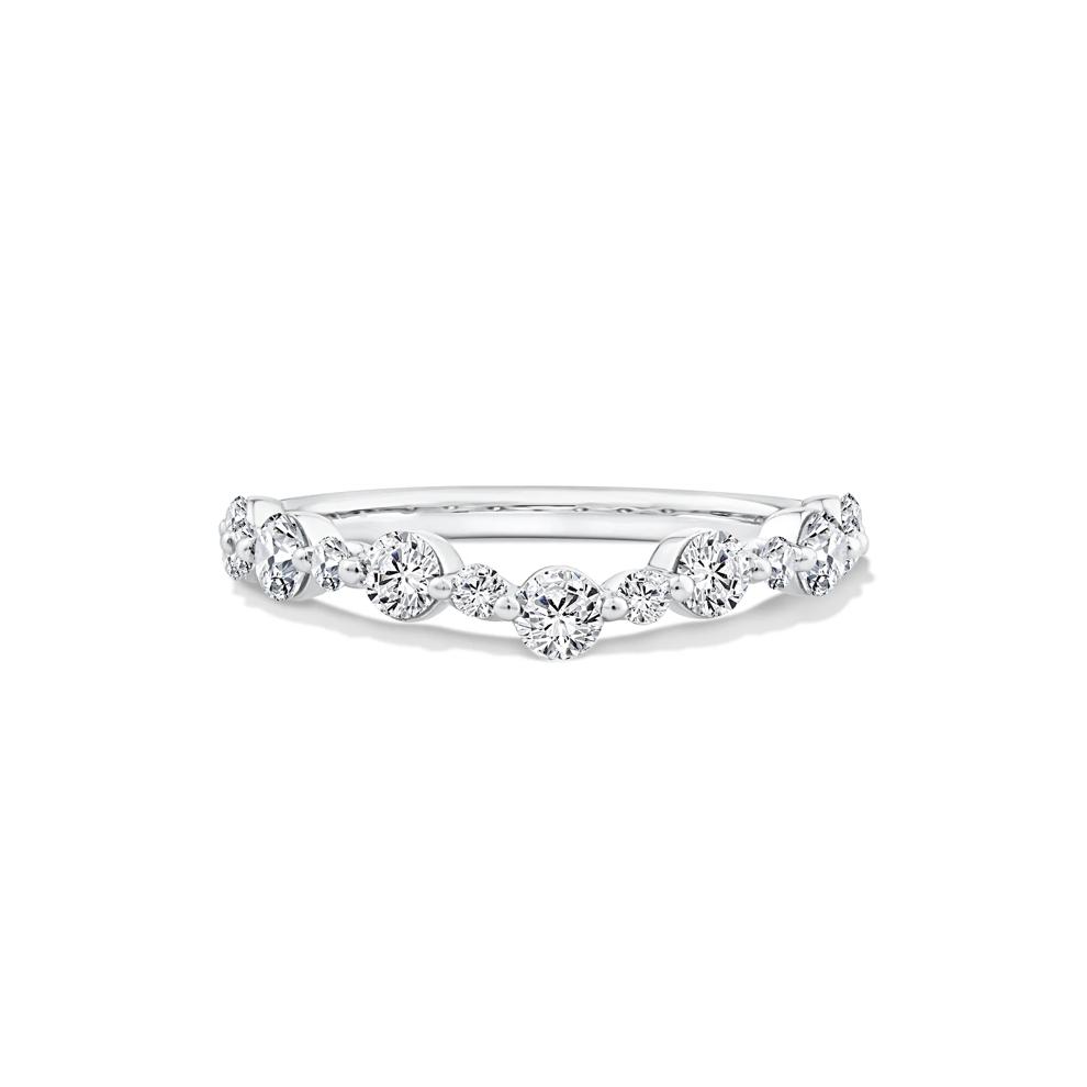 Lab Grown Diamond Contour Band in 14K White Gold (3/4 ct. tw.) – Image 1 of 4