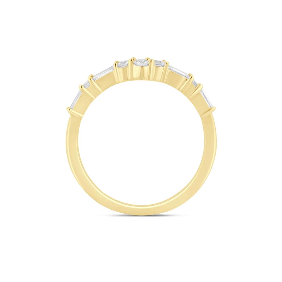 Lab Grown Diamond Contour Band in 14K Yellow Gold (1/3 ct. tw.) – Image 2 of 3