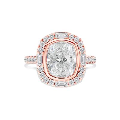 Kinsley Lab Grown Diamond Engagement Ring in 14K Rose Gold (3 3/4 ct. tw.)