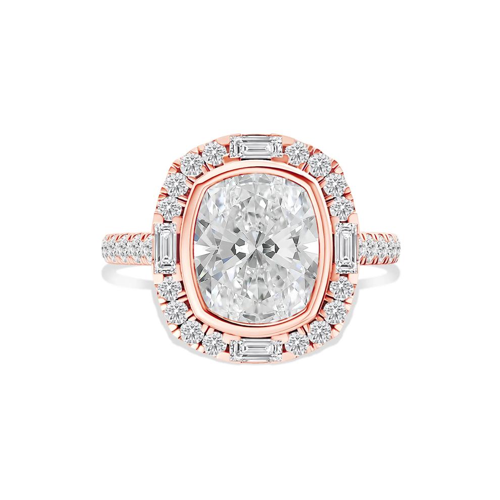 Kinsley Lab Grown Diamond Engagement Ring in 14K Rose Gold (3 3/4 ct. tw.) – Image 1 of 4