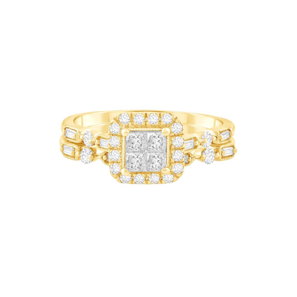Diamond Composite Bridal Set in 10K Yellow Gold (5/8 ct. tw.) – Image 1 of 3
