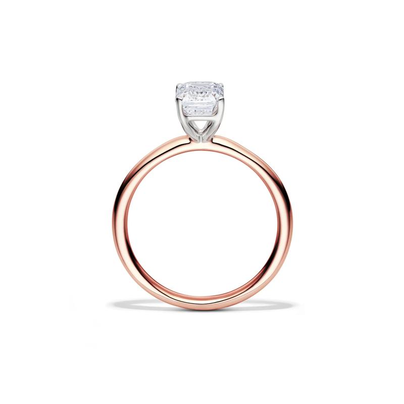 Lab Grown Diamond Emerald-Cut Solitaire Ring in 14K Rose Gold &#40;1 1/2 ct.&#41; – Image 2 of 4