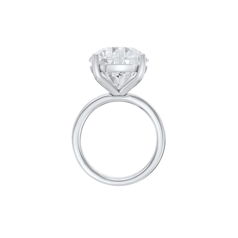 Lab Grown Diamond Round Solitaire Ring in Platinum (9 ct.) – Image 3 of 5