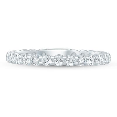 Round-Cut Sizeable Diamond Eternity Band in 14K Gold