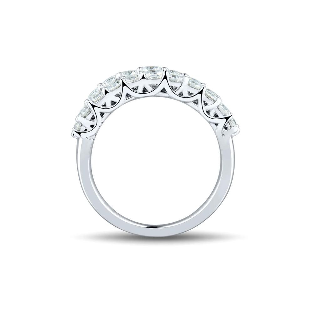 Lab Grown Diamond Three-Row Anniversary Band in 14K White Gold (2 ct. tw.) – Image 2 of 3