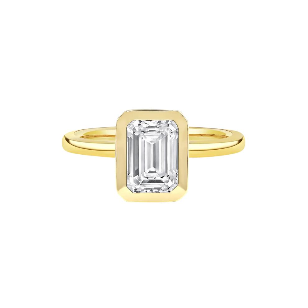 Kira Lab Grown Diamond Emerald-Cut Engagement Ring in 14K Yellow Gold (2 1/2 ct. tw.) – Image 1 of 5