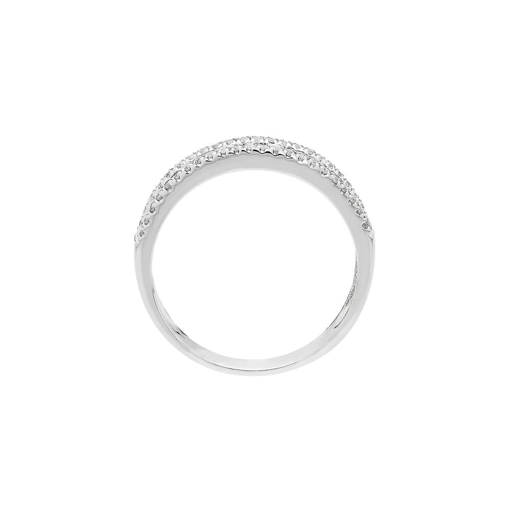 Sapphire &amp; 1/3 ct. tw. Diamond Band in 10K White Gold – Image 2 of 3