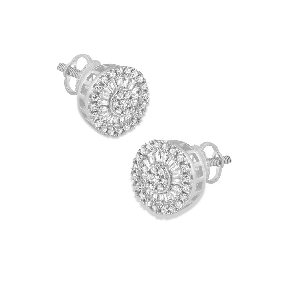 Diamond Stud Earrings in 10K White Gold (3/4 ct. tw.) – Image 1 of 2