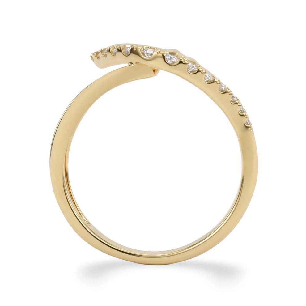 Diamond Half Wrap Band in 10K Yellow Gold (1 ct. tw.) – Image 2 of 4