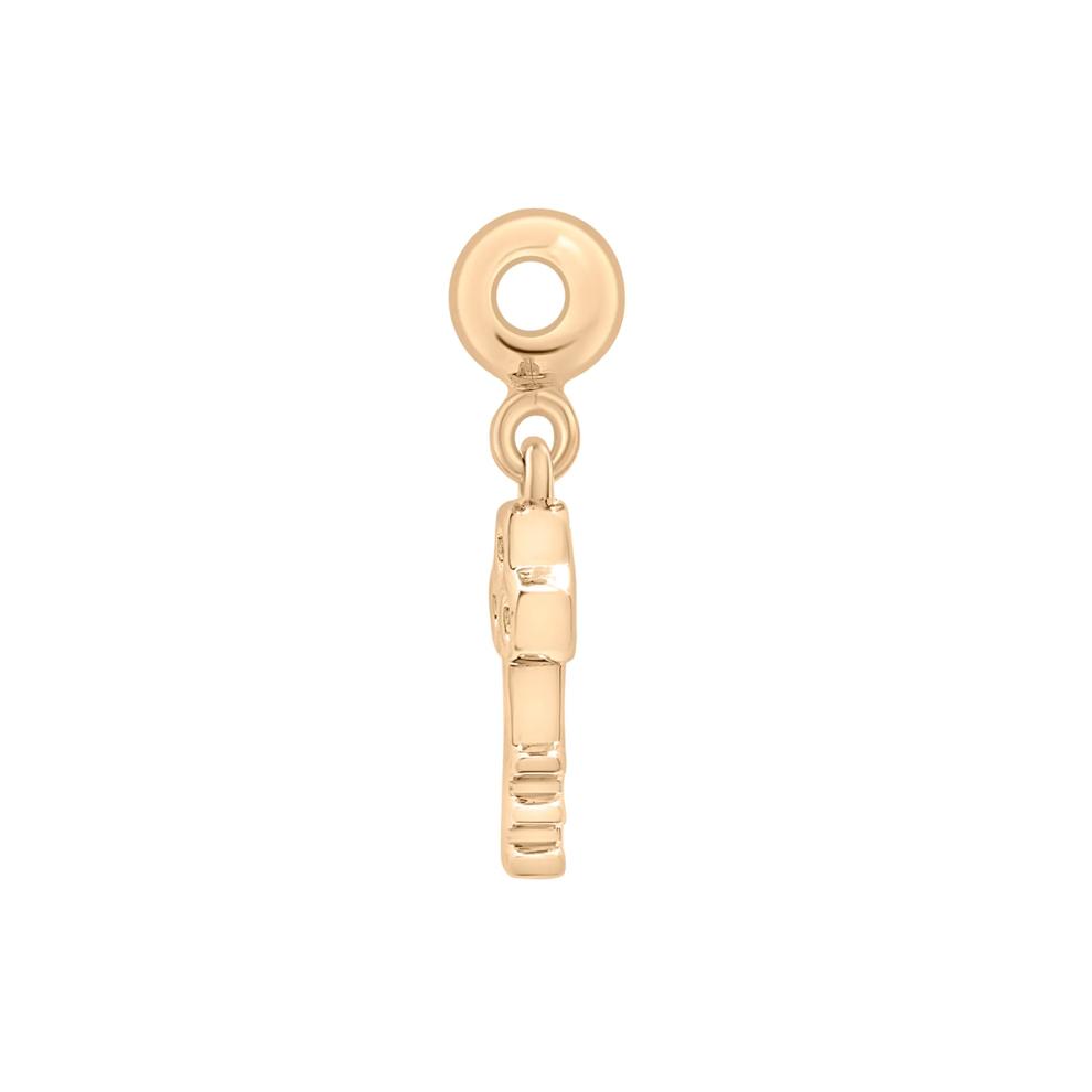 Antique Key Bead Charm in Vermeil – Image 2 of 3