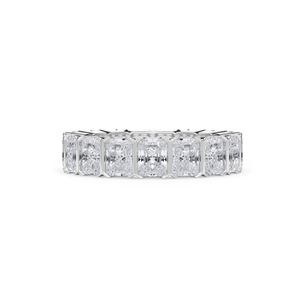 Lab Grown Diamond North-South Half Bezel Eternity Band in Platinum (5 ct. tw.) – Image 1 of 4