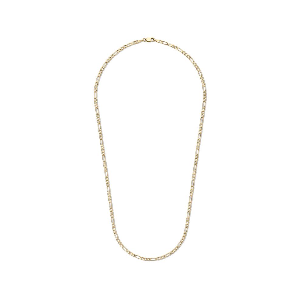 Hollow Figaro Chain in 14K Yellow Gold, 2.6MM, 18&rdquo; – Image 2 of 5