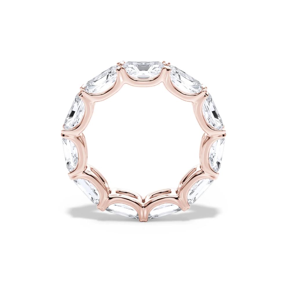 Lab Grown Diamond East-West U-Prong Eternity Band in 14K Rose Gold (7 1/7 ct. tw.) – Image 2 of 4