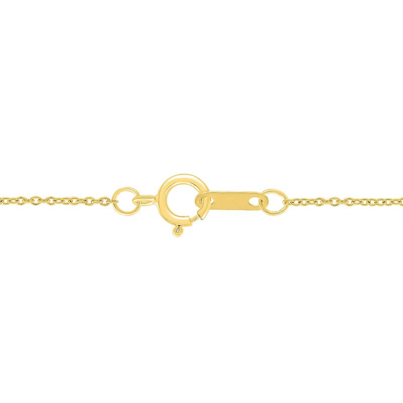 Black and White Diamond Snake Necklace in 10K Yellow Gold &#40;1/8 ct. tw.&#41; – Image 3 of 3