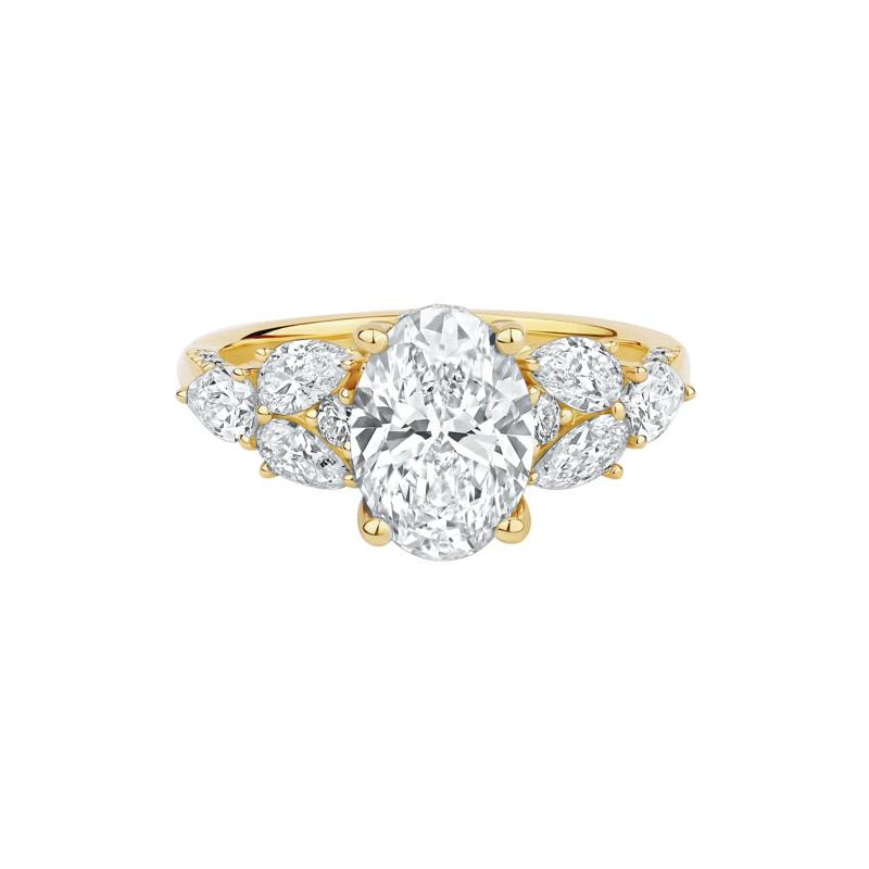 Taylor Lab Grown Diamond Engagement Ring in 14K Yellow Gold &#40;3 1/3 ct. tw.&#41; – Image 1 of 5