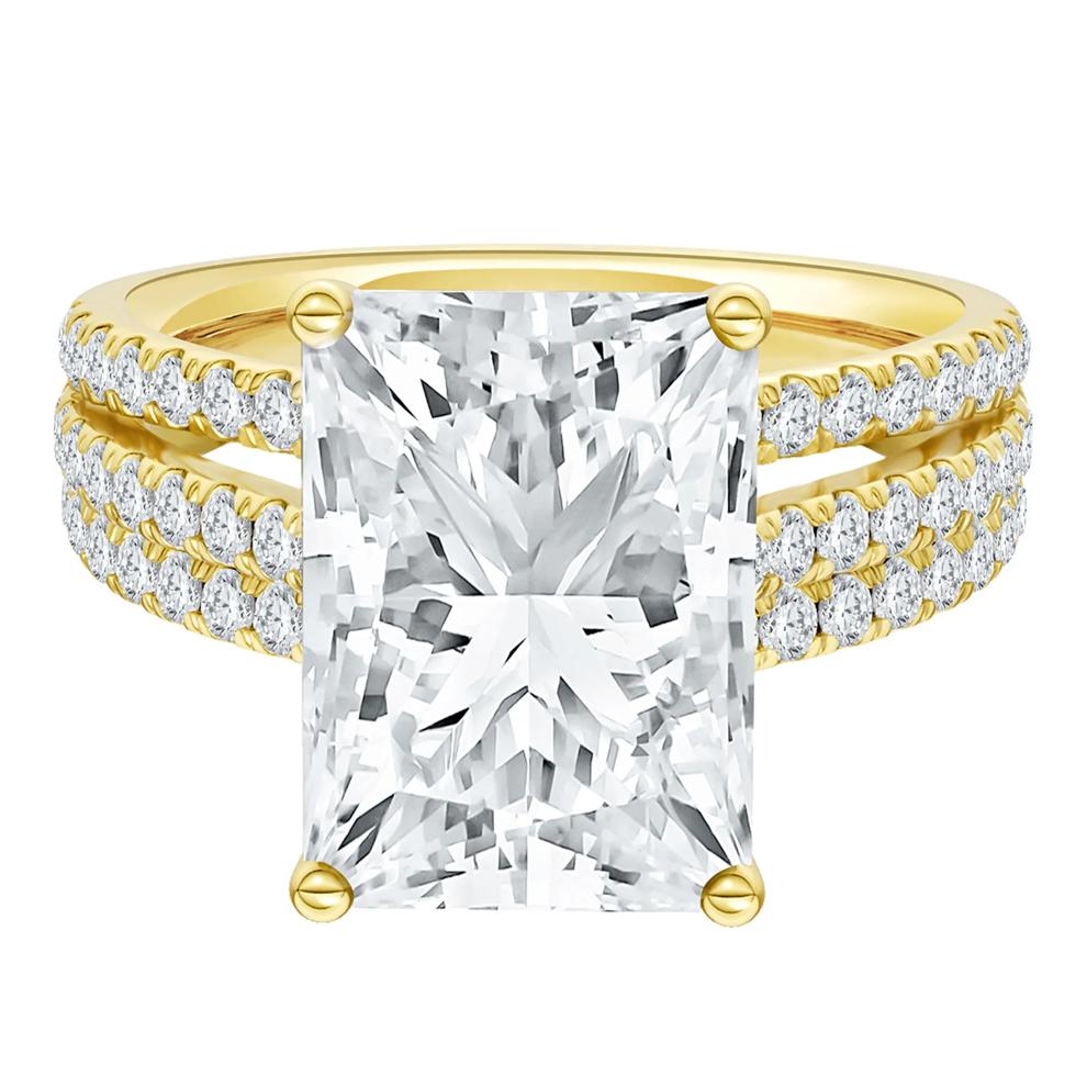 Lab Grown Diamond Engagement Ring in 14K Yellow Gold (5 1/2 ct. tw.) – Image 1 of 4