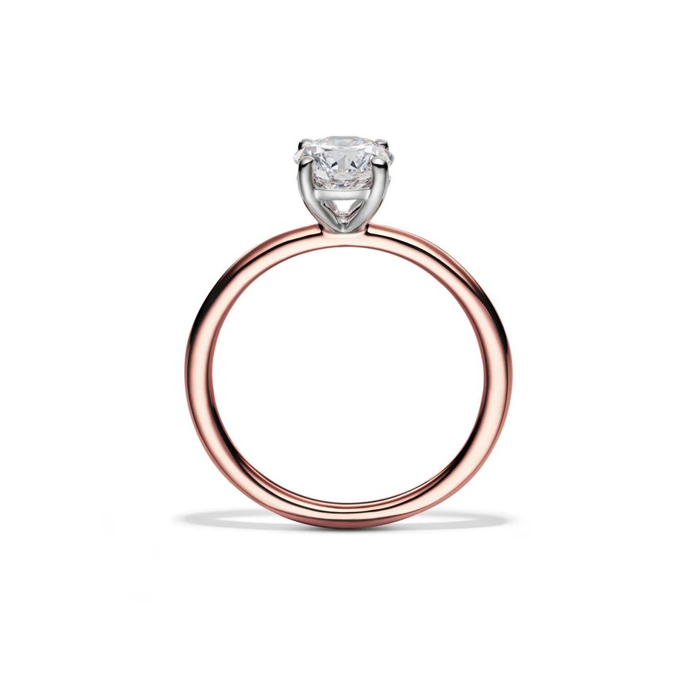 Lab Grown Diamond Solitaire Round Engagement Ring in 14k Rose Gold (1 ct.) – Image 2 of 4
